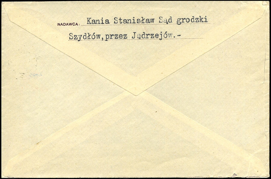 GG - KOPERTA Ck. 1 / Ganzsache Umschlag U1 Szydłów über Jędrzejów 1940